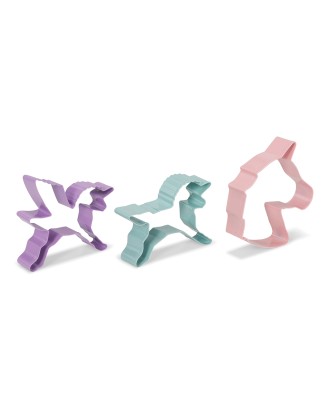 Set 3 forme unicorn pentru aluat, inox - PATISSE
